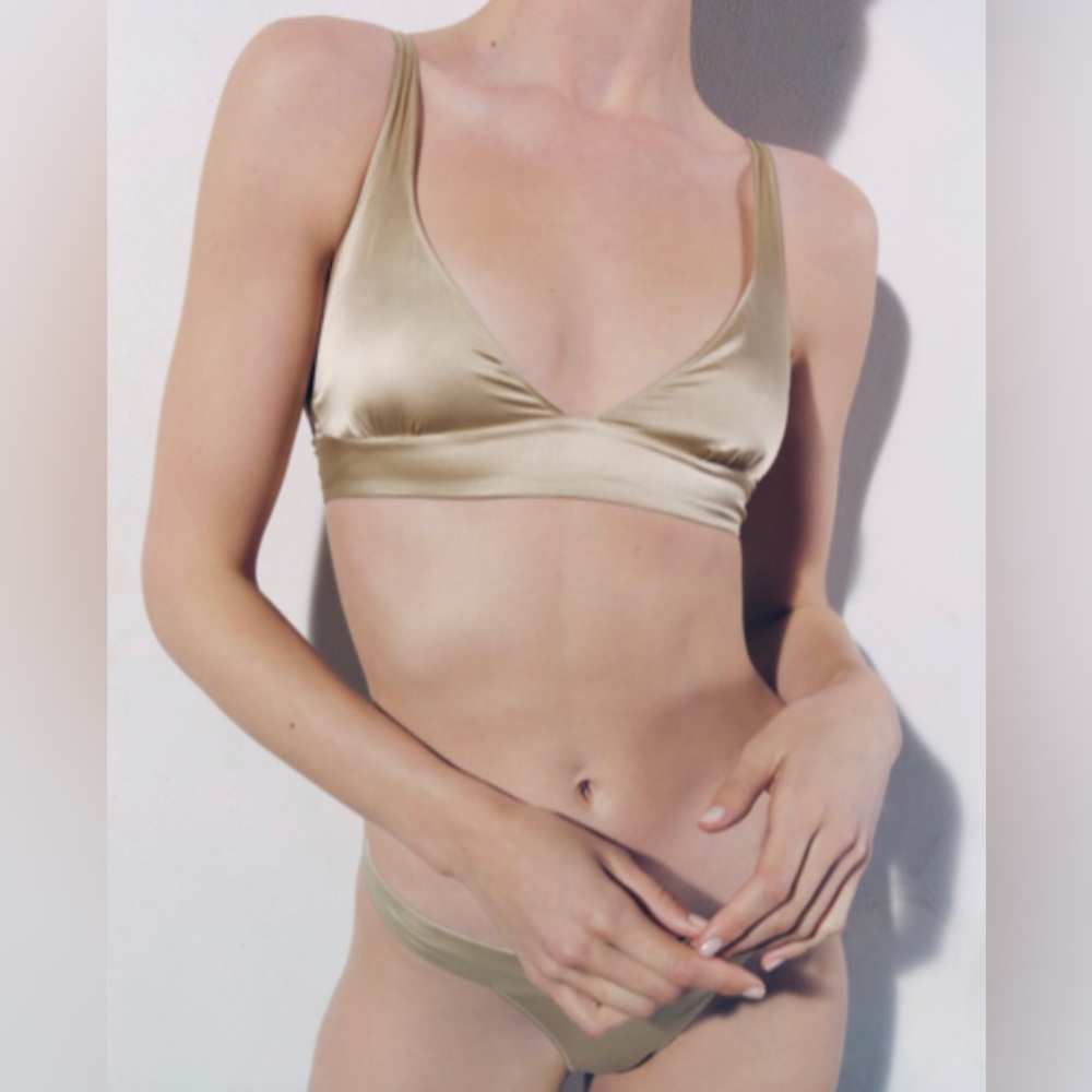 Zara Satin Lingerie Bralette